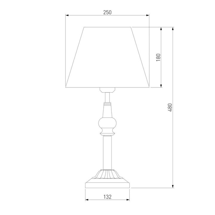 Настольная лампа Eurosvet 01061/1 белый с золотом