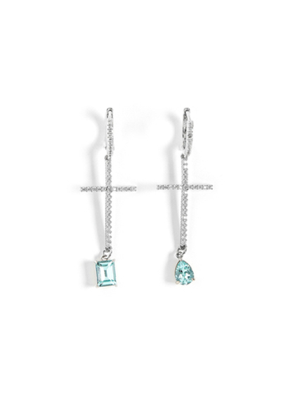 Серьги "Cross Aque drops"