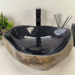 Раковина из речного камня RS-65060 49*41*15 0862