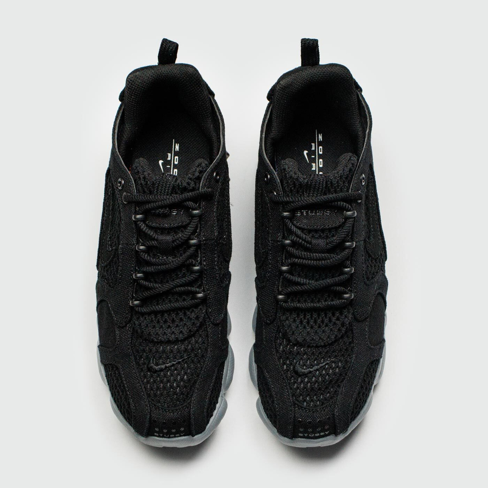 Кроссовки Nike Air Zoom Spiridon Cage 2 x Stussy Black Grey Wmns