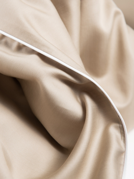 MOON 2 Наволочки, сатин темно-бежевый