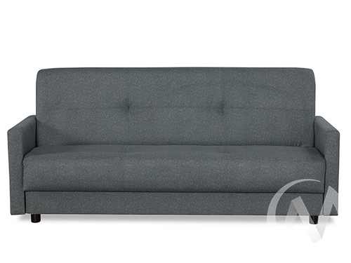 Диван прямой Квин (БД) GROUND 06 (велюр темно-серый)