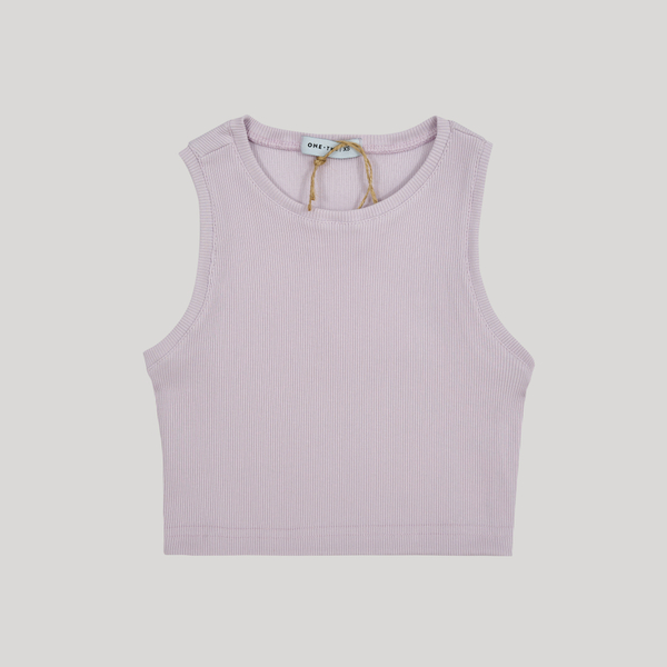 Ribbed Crop Top Orchid Hush