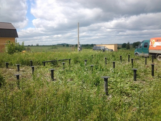 Монтаж винтовых свай ручной (89 мм / 1,5-2,0)