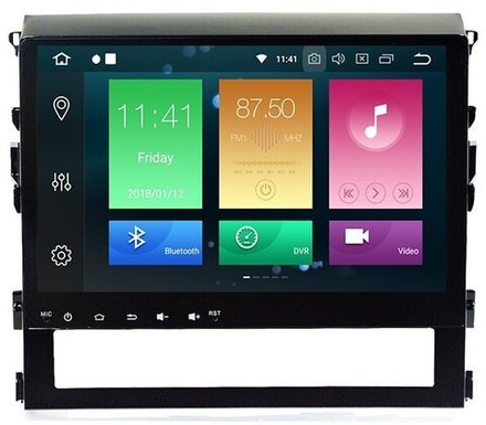 Магнитола для Toyota Land Cruiser 200 2015-2021 (без JBL) - Carmedia MKD-T125-P6 на Android 10, 6-ТУРБО ядер, 4ГБ-64ГБ