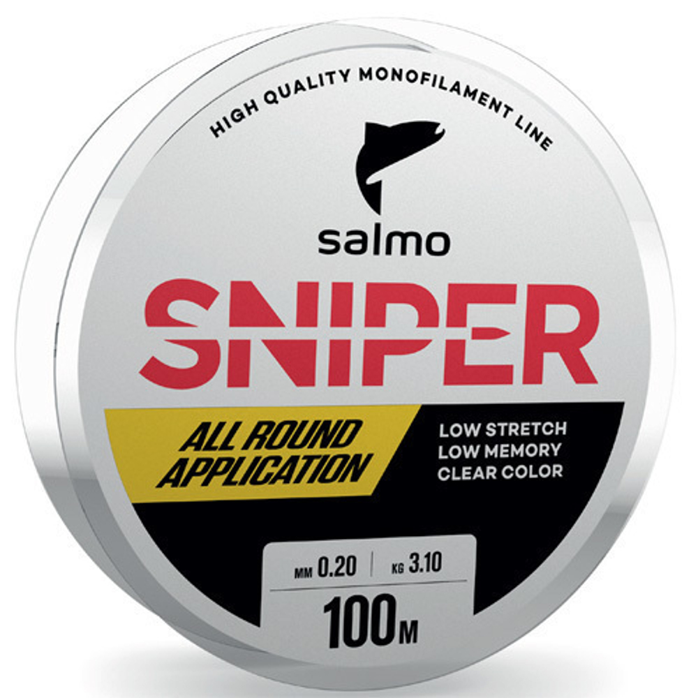 Леска монофильная Salmo Sniper Clear 100м, 0.30мм