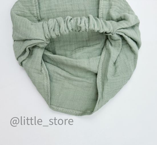 Косынка муслиновая "Hello" хаки