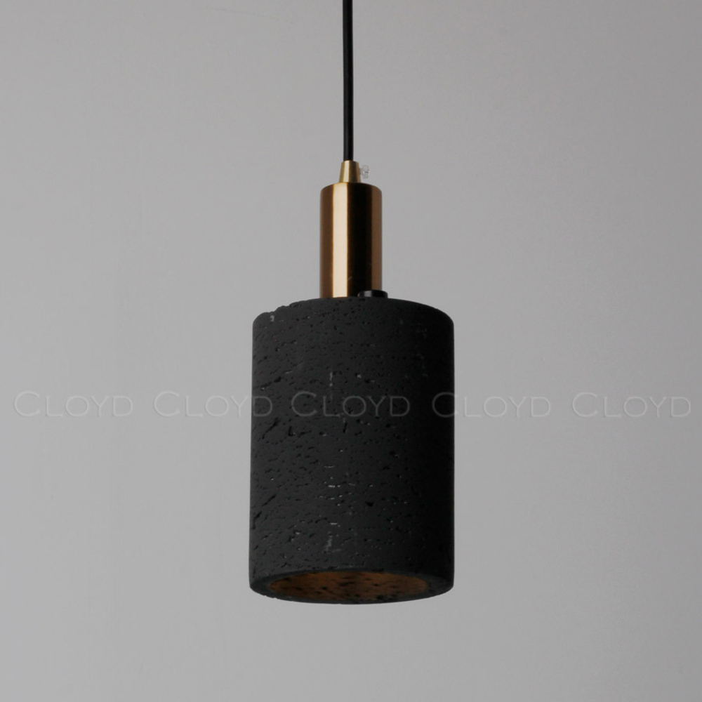 Подвесной светильник Cloyd KAUM P1 / латунь - черн.бетон (арт.11072)
