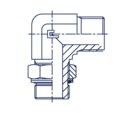 Штуцер FRG90 BSP 1.1/2" BSP 1.1/4"