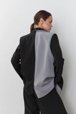 ПИДЖАК «SMART CASUAL» ЧЕРНЫЙ| СЕРЕБРИСТЫЙ СЕРЫЙ
