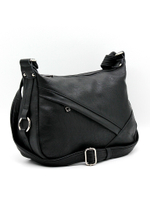 Стильная женская средняя синяя сумка из искусственной кожи 33х22х10 см COSCET М-СД-177