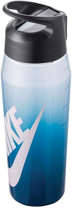 Бутылка для воды Nike TR Hypercharge Straw 24 OZ, синий, белый, 710 мл