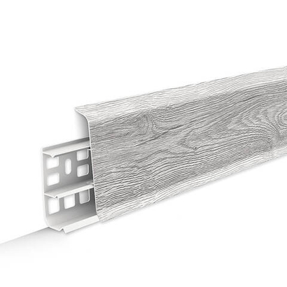 Плинтус напольный ПВХ "Деконика" 432 Дуб платиновый 2200х85х22 мм