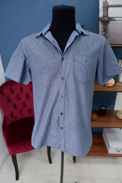 Рубашка Ostin в полоску 46 размер