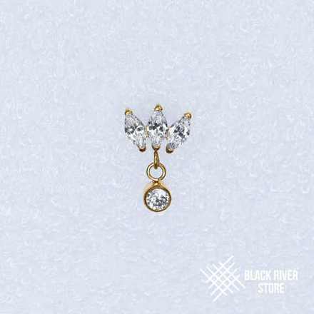 Pendant 3K Marquise v.2 Crystal PVD Yellow