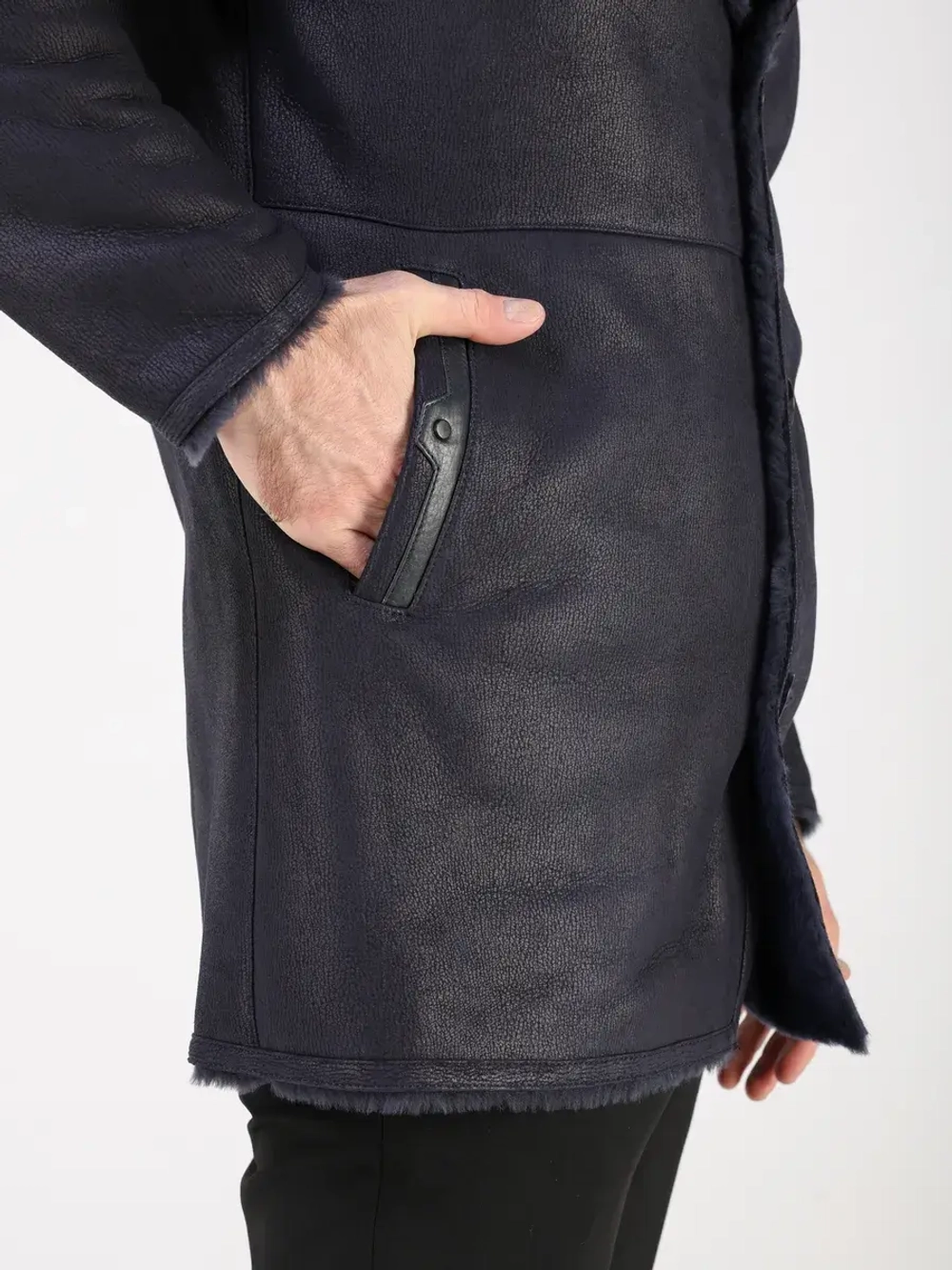 Дубленка зимняя натуральная куртка - пальто