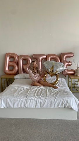 Шары воздухом BRIDE и кольцо на девичник