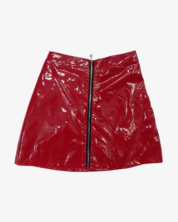 Юбка Лак Красная - фото 1
