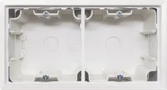 Donel R98 белый коробка для накладного монтажа с встроенной рамкой 2-я, серия DA