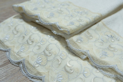 Набор полотенец 3шт Sandri Lace Beige Gold