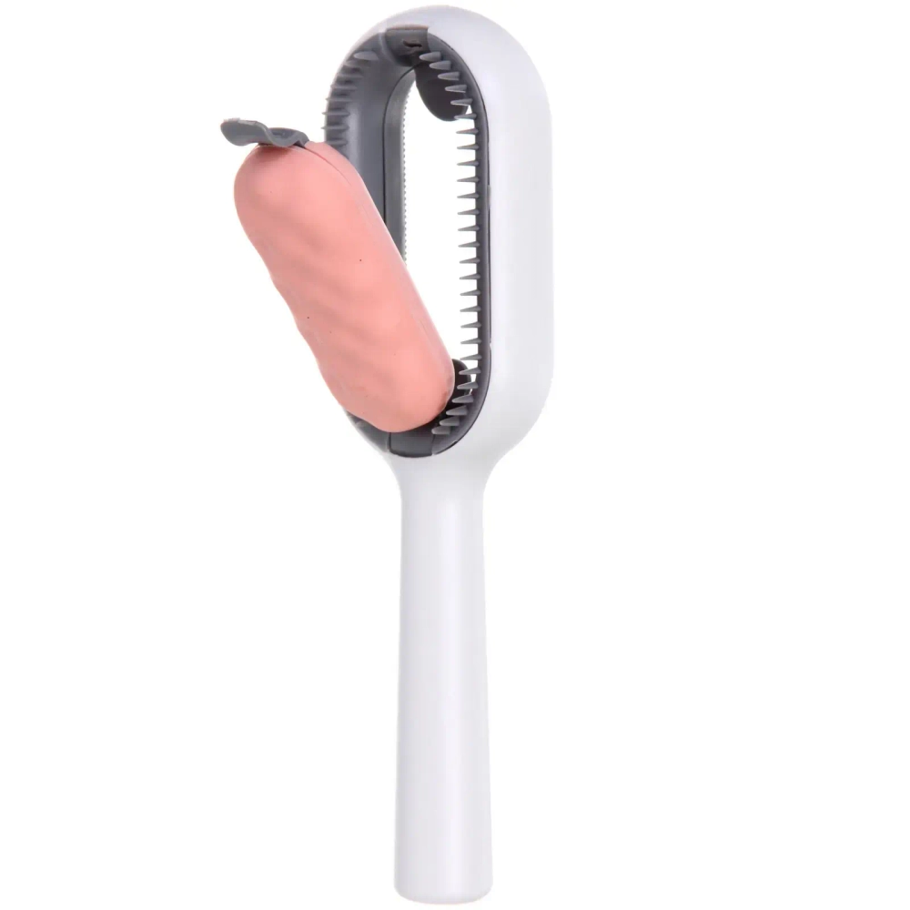 Расческа - пуходерка 3 в 1, валик для сбора шерсти «ПРОФФ - МОЙ БРО», цвет розовый, 18,5*2,8см (коробка)