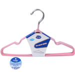 Плечики металлические нескользящие с полимерным покрытием 10шт «ТАРТИТАН», цвет розовый, 30см (Селфи)