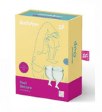 Набор менструальных чаш Satisfyer Feel secure Menstrual Cup светло-зеленый 2 шт