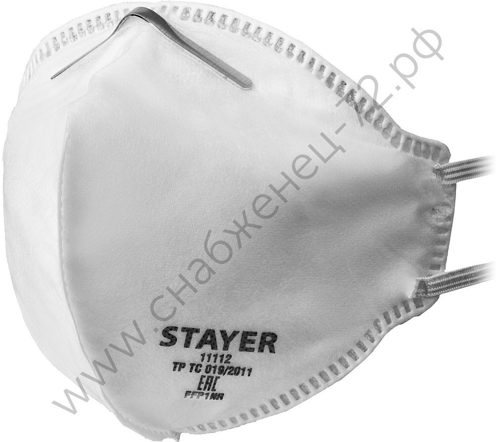 STAYER F-80 класс защиты FFP1, плоская, фильтрующая полумаска (11112)