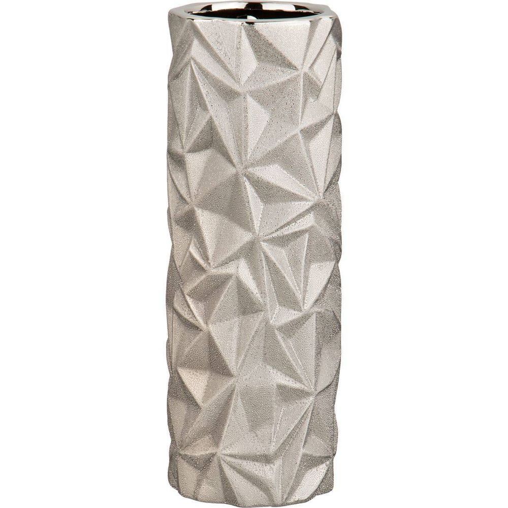 ВАЗА "АЙСБЕРГ ТОНИРОВАННОЕ СЕРЕБРО" 12,5*12,5*31,5 СМ (КОР=9 ШТ.)