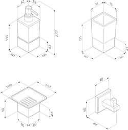 Набор STWORKI Стокгольм HASG91100 4 предмета