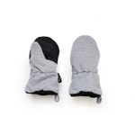 Утепленные варежки (серый меланж)