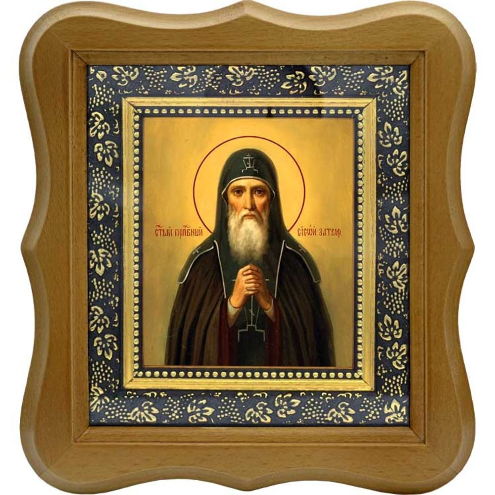 Сисой Печерский Преподобный схимонах. Икона на холсте.