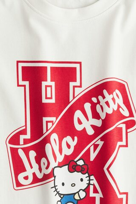 H&M Футболка с принтом, белый