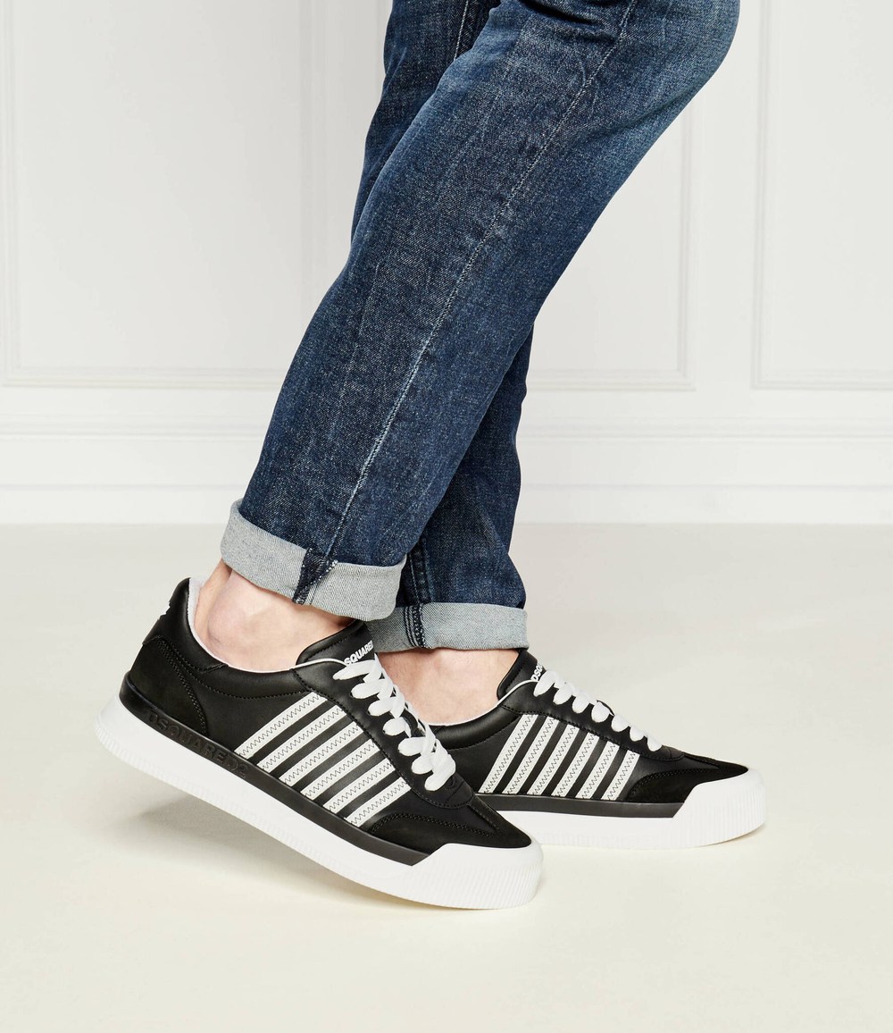 Кожаные кроссовки Dsquared2 - графитовый(SNM0342 11100001)