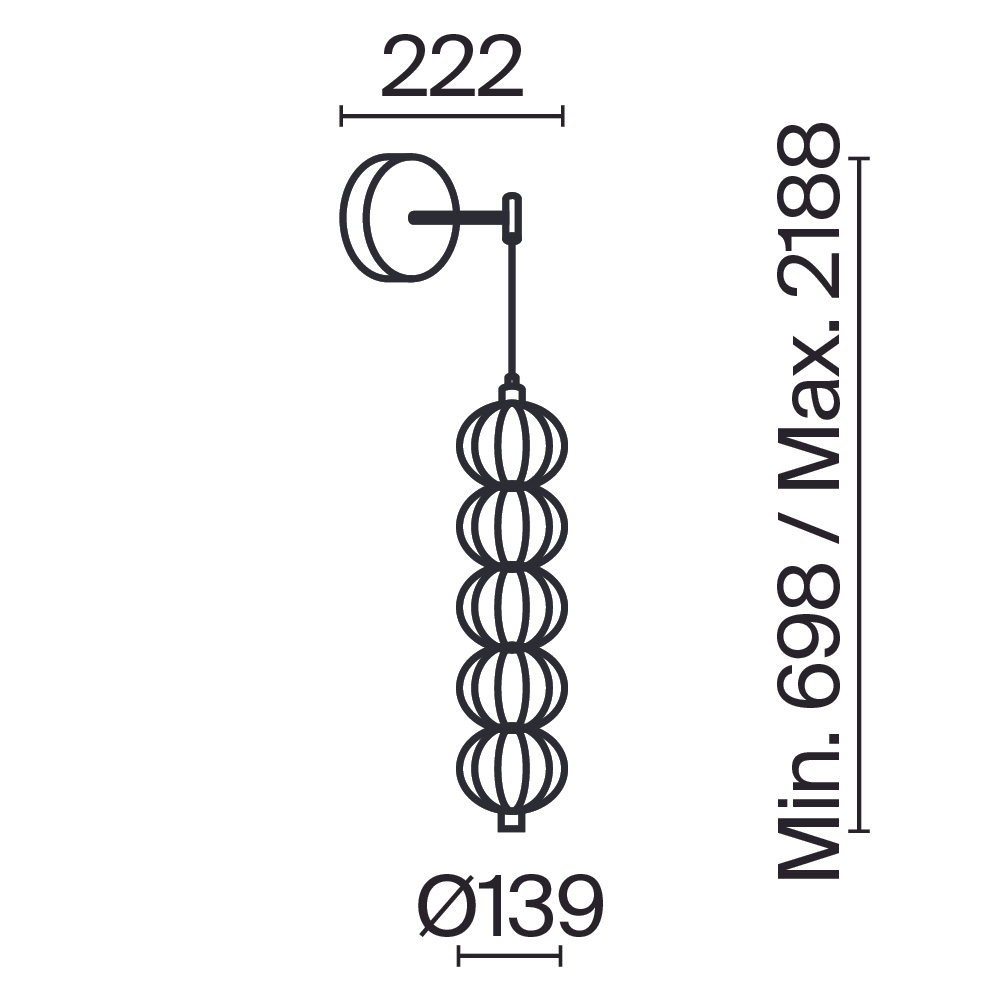 Настенный светильник (бра) Maytoni MOD216WL-L10G3K