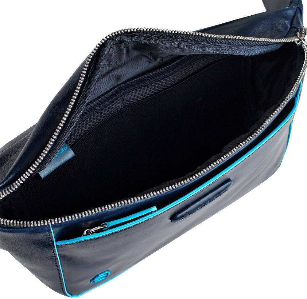 Сумка на пояс Piquadro Blue Square из натуральной кожи (CA2174B2/BLU2) 3