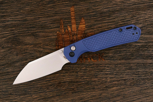 Нож складной CJRB Pyrite Light, клинок 85мм, сталь AR-RPM9, рукоять термопластик FRN синий