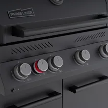 Газовый гриль Primeliner G-class 4B, 5 горелок (c ИК-горелкой), чёрный (комплектация Deluxe)