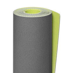 ULTRAцепкий легкий 100% каучуковый коврик для йоги Mandala Travel Grey 185*68*0,2 см