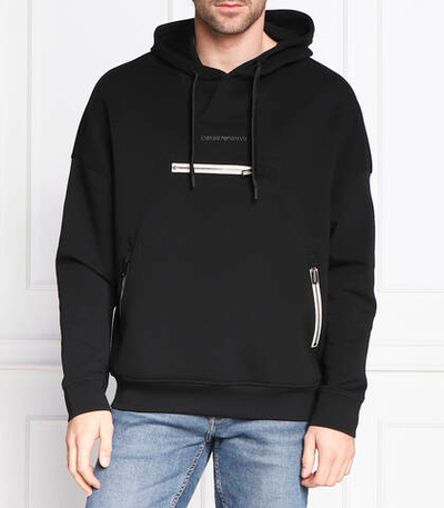 Худи Emporio Armani - черный(6L1MM7 1JHSZ)