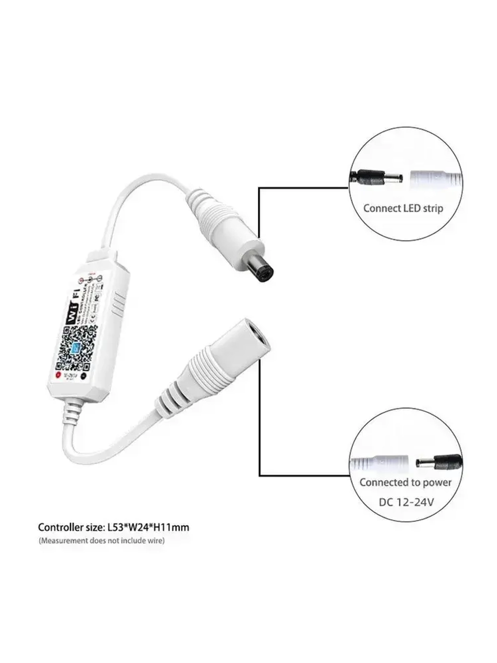 Умный WIFI диммер-контроллер для светодиодной ленты для Алисы 12-24V голосовое управление светом