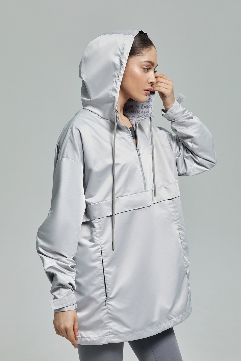 Анорак светло-серый
