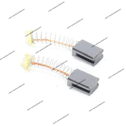 Электроугольная щетка 5х8х11 Проточка с 2-х сторон,пружина квадр.пятак,уши (для Интерскол ПШМ-300)