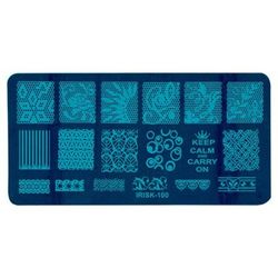 Трафарет металлический для стемпинга 100