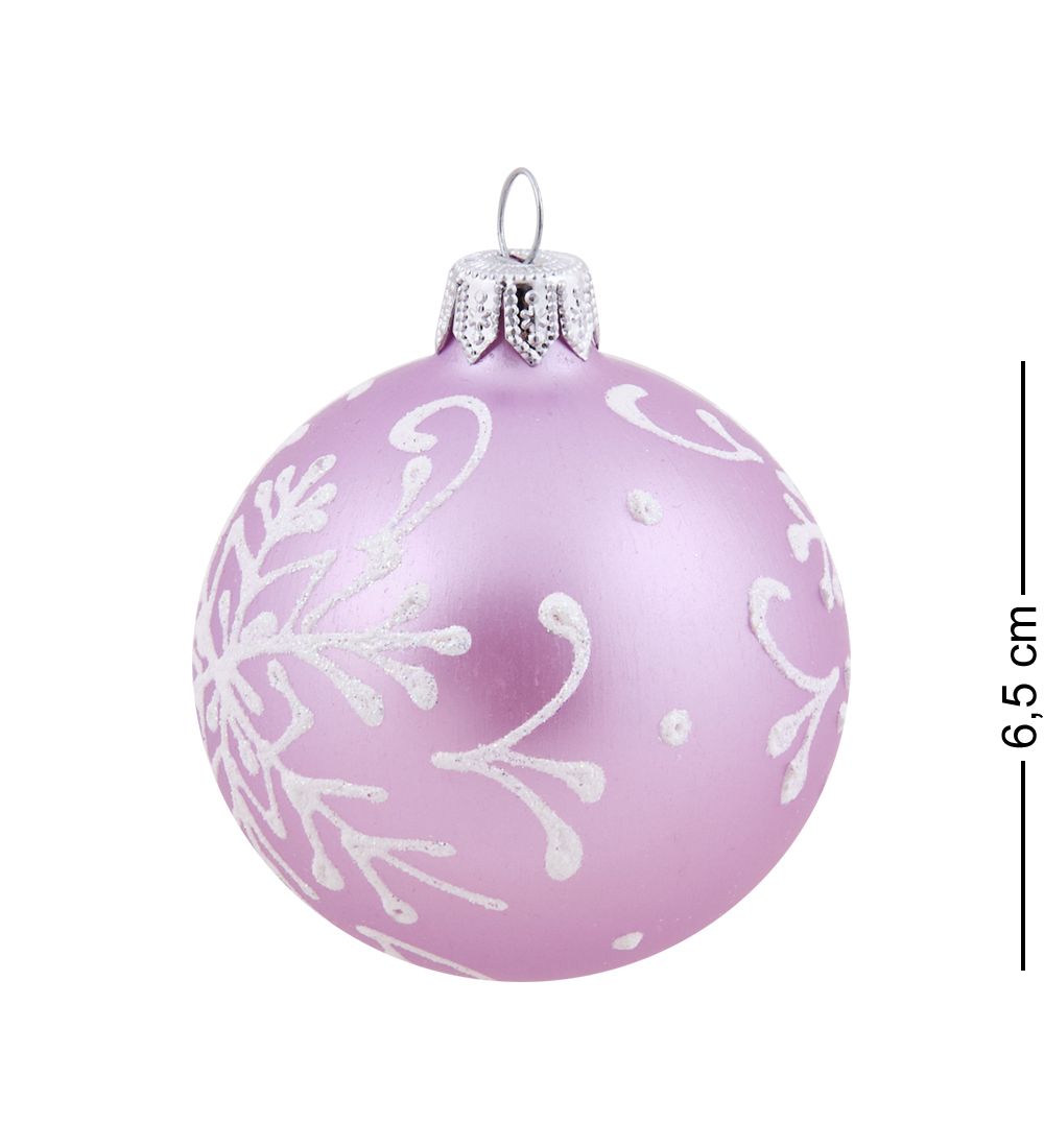 Элита НФШ-1630/4 Ел.украшение Шар «Белая снежинка» 60 мм