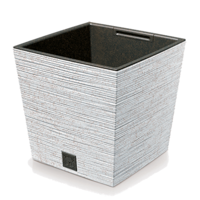 DFS300W-S449W Кашпо FURU SQUARE LOW ECO WOOD 29,5*29,5,h29см белый (ECO white)
