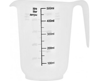 Кувшин мерный Plast Team 0,5л 125х95х120 мм натуральный