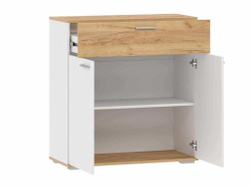 Прихожая Санти-4 Белый/Дуб крафт золотой