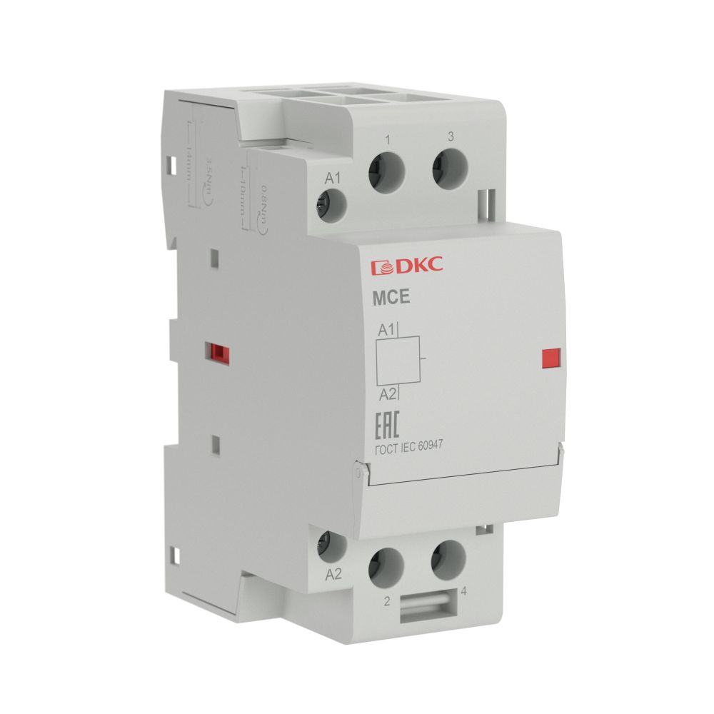 Контактор модульный YON max типа MCE, 2P, 63A, 24В DC, 2НО