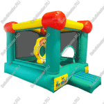 Детский надувной батут "Мини-замок" с горкой 2,8*2,1*1,7 м